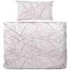 Giancasa Bettwäsche 100 % Bio Baumwolle Mit Schönen Blättermustern B193005-004 Weiß 5