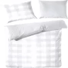 Giancasa Bettwäsche Baumwolle Karo Design 13367004-080 Silber 10