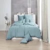 Giancasa Bettwäsche Uni Baumwolle Trend Verwaschener Look Unikat 123061-588 Graugrün 7