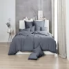 Giancasa Bettwäsche Uni Baumwolle Trend Verwaschener Look Unikat 123061-888 Anthrazit 14