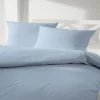 Giancasa Mako Satin Bettwäsche Dezente Karomuster 243500-345 Rauchblau 7