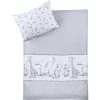 JULIUS ZÖLLNER Bettwäsche 100/135cm Safari Weiß/grau 5