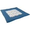 Ullenboom Krabbeldecke Waffelpique Motiv Blau Wale 120×120 Cm 7