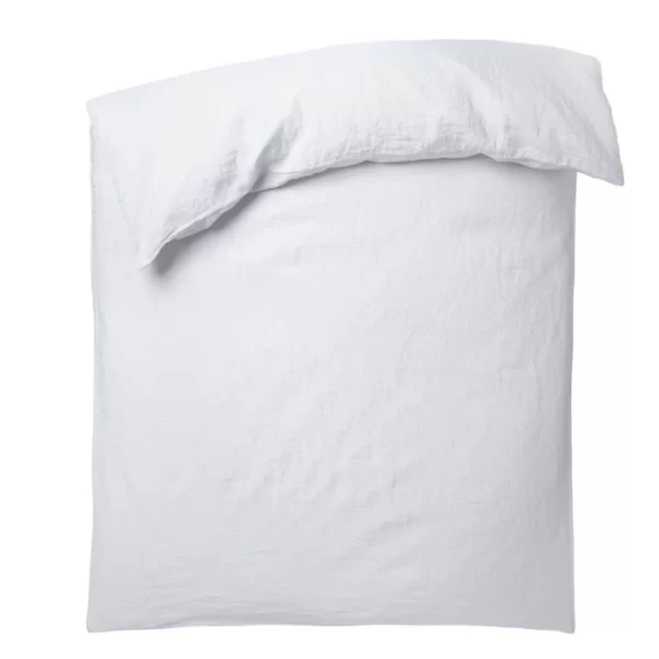 ZOEPPRITZ STAY LEINEN BETTDECKEN-BEZUG – 155×220 Cm – White 1
