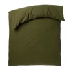 ZOEPPRITZ STAY LEINEN BETTDECKEN-BEZUG – 155×220 Cm – Huntergreen 7