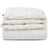 Lexington Checked Cotton/Lyocell Bettdecken-Bezug – 155×220 Cm – Off White/dark Blue 5