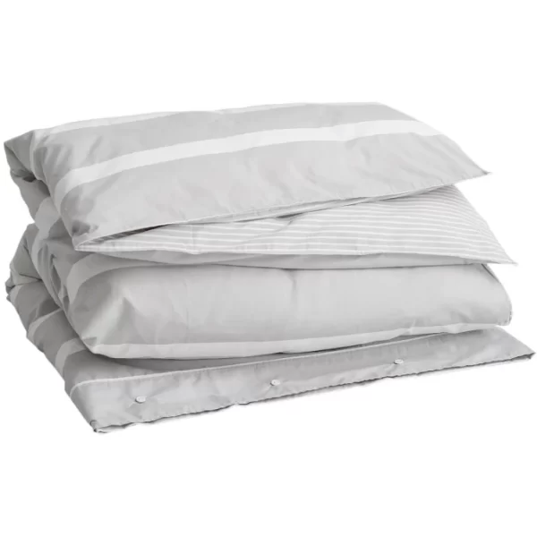 GANT OXFORD STRIPE Bettdeckenbezug – 135×200 Cm – Grey 1