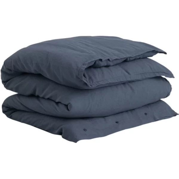 GANT Cotton Linen Bettdeckenbezug – 135×200 Cm – Sateen Blue 1