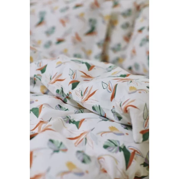Lexington Multi Color Printed Cotton Sateen Bettdecken-Bezug – 155×220 Cm – White Multi 3