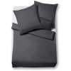 Fleuresse Lech Bettwäsche-Set Aus Flanell – 155×200 / 80×80 Cm – Anthrazit 8